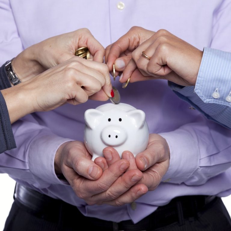 mann-haelt-sparschwein-andere-haende-werfen-geld-hinein-foerderverein-des-humboldt-gymnasiums-gifhorn